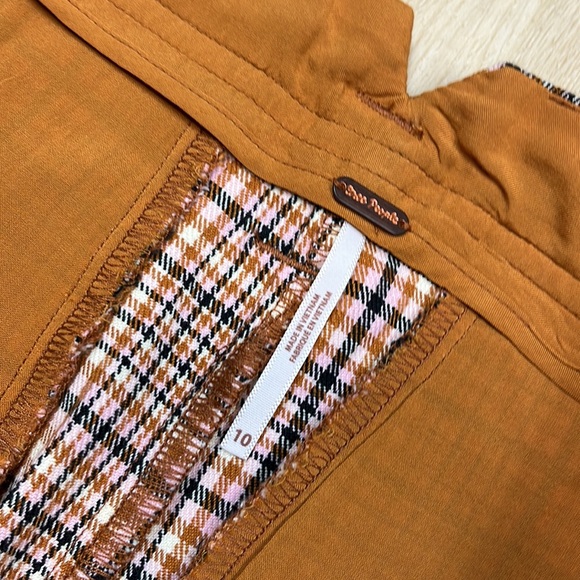 FREE PEOPLE TURNING POINT TROUSER - NEUTRAL COMBO, SIZE 10 1371 - Picture 7 of 9